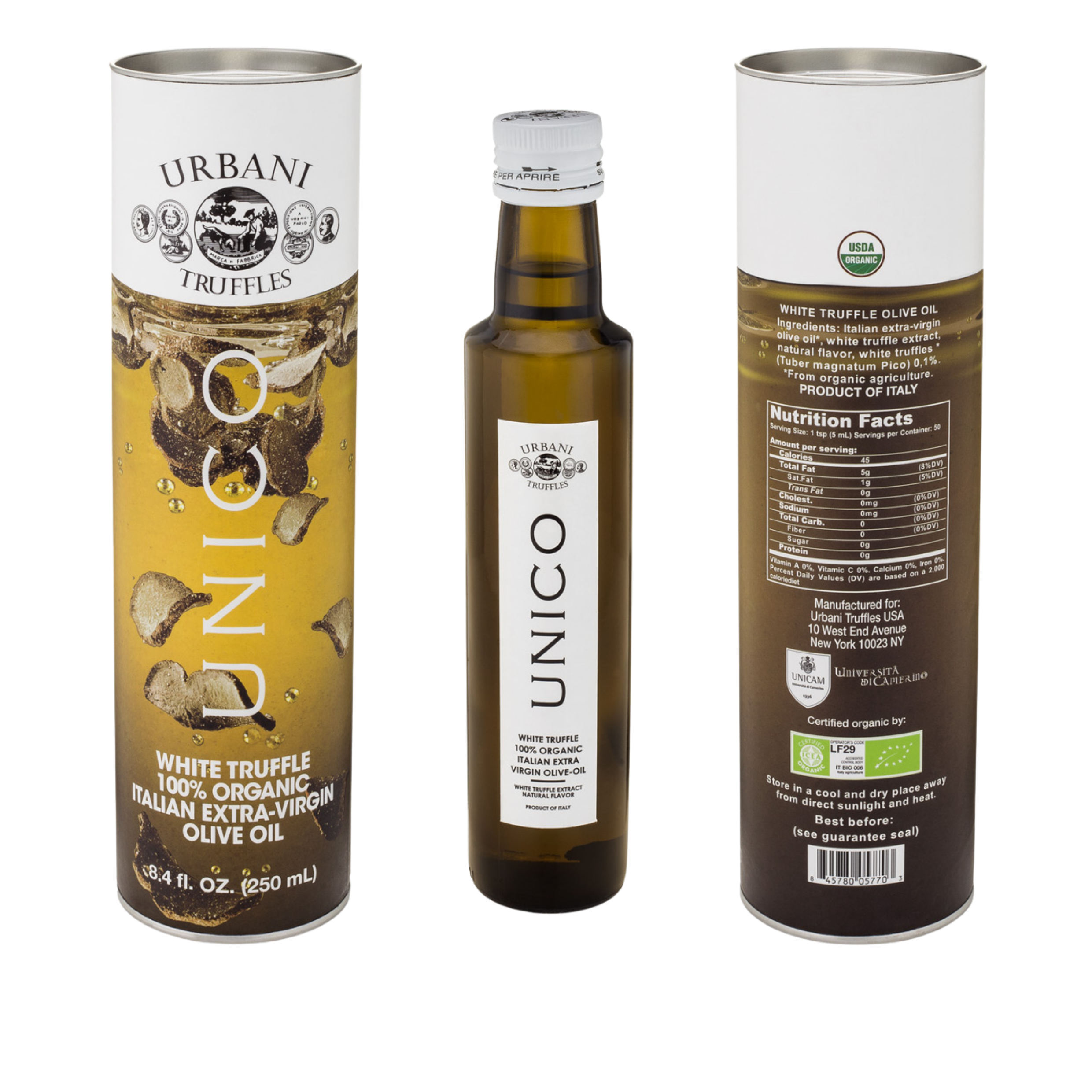 Organic UNICO White Truffle Oil 8.5 fl oz - Urbani Truffles