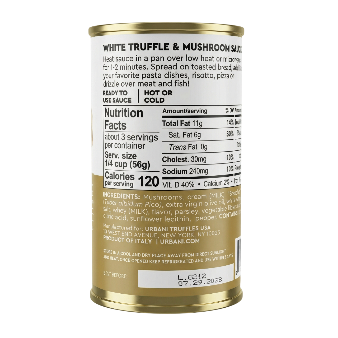 White Truffles & Mushrooms Sauce 180gr